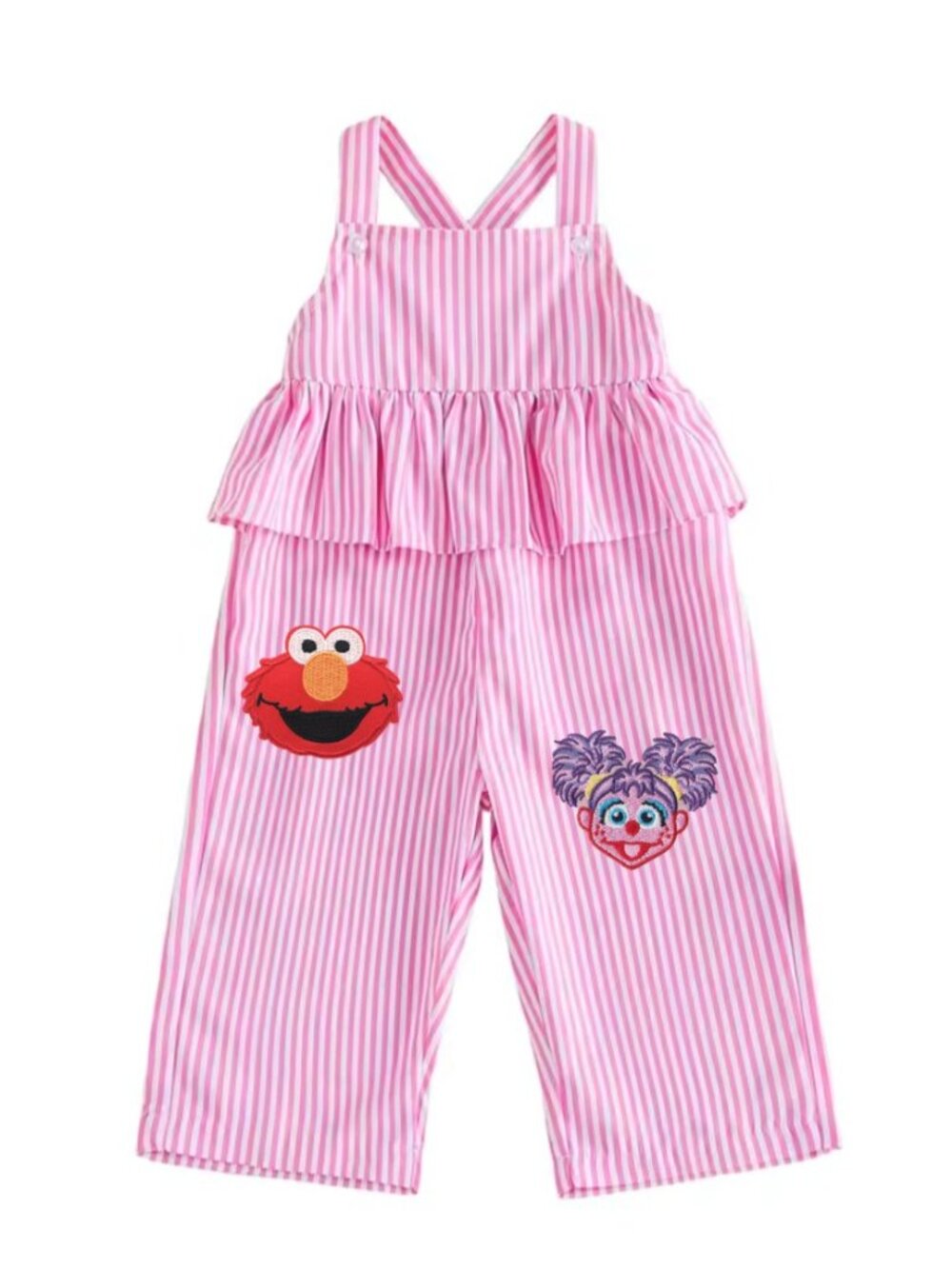 Elmo Overalls Abby Cadabby Jumpsuit Second Birthday Sesame Street Bodysuit